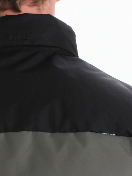 EMERSON MEN’S PUFFER JACKET WITH ROLL-IN HOOD