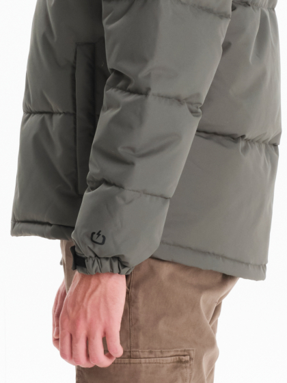 EMERSON MEN’S PUFFER JACKET WITH ROLL-IN HOOD
