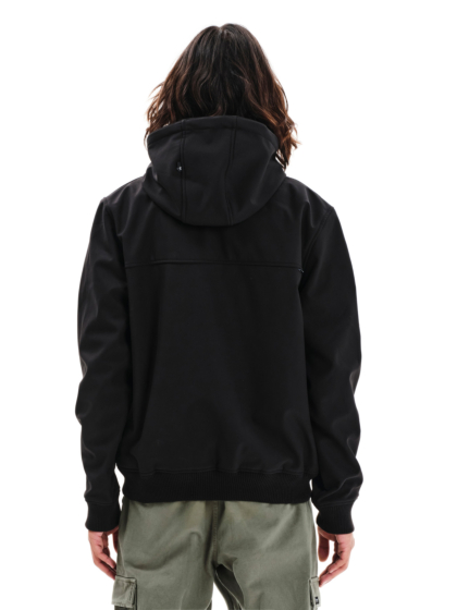 EMERSON MEN’S BONDED BOMBER JACKET WITH DETACHABLE HOOD