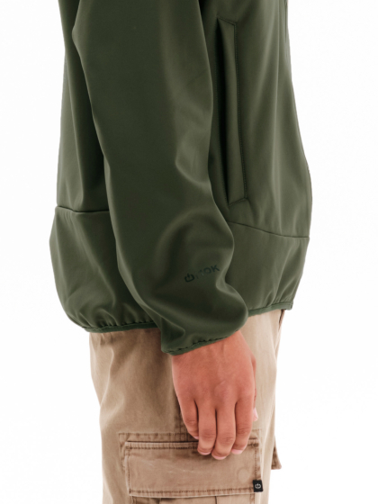 EMERSON MEN’S HOODED RAGLAN BONDED JACKET