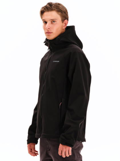 EMERSON MEN’S HOODED RAGLAN BONDED JACKET