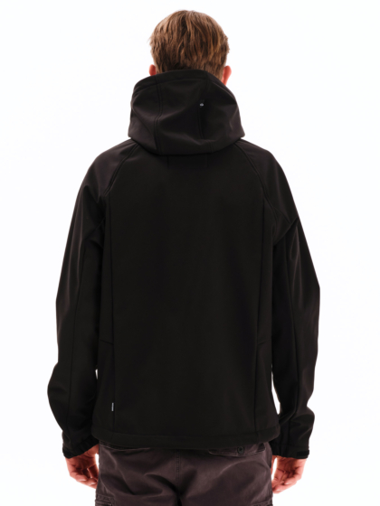 EMERSON MEN’S HOODED RAGLAN BONDED JACKET