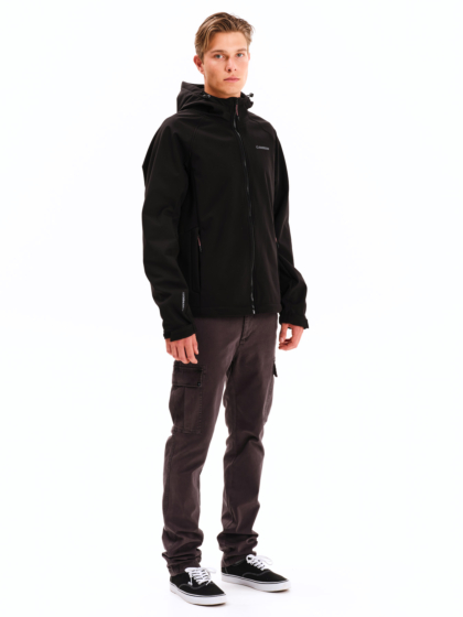EMERSON MEN’S HOODED RAGLAN BONDED JACKET