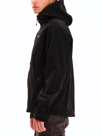 EMERSON MEN’S HOODED RAGLAN BONDED JACKET