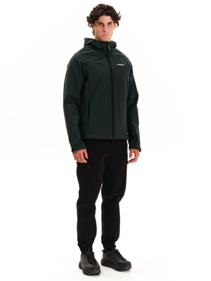EMERSON MEN’S HOODED RAGLAN BONDED JACKET