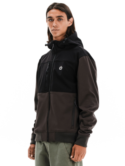 EMERSON MEN’S HOODED BONDED BOMBER JACKET