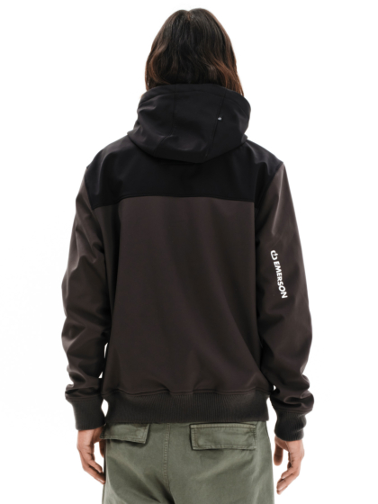 EMERSON MEN’S HOODED BONDED BOMBER JACKET