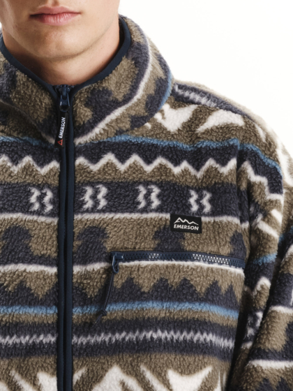 EMERSON ΑΝΔΡΙΚΟ FLEECE ΜΕ ΦΕΡΜΟΥΑΡ ΜΕΧΡΙ ΤΟ ΣΤΗΘΟΣ
