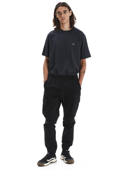 EMERSON MEN’S ELASTICATED WAIST CUFFED CARGO PANTS