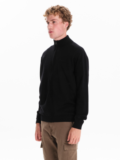 EMERSON MEN’S HIGH NECK FULL ZIP SWEATER