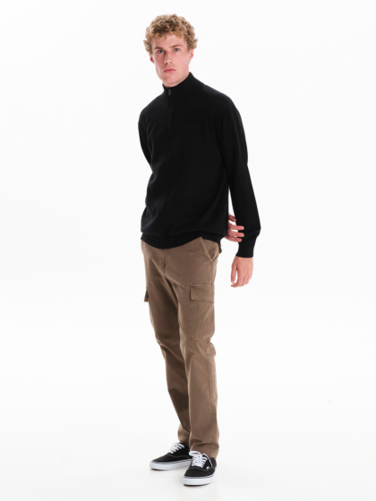 EMERSON MEN’S HIGH NECK FULL ZIP SWEATER