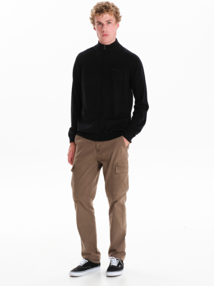 EMERSON MEN’S HIGH NECK FULL ZIP SWEATER