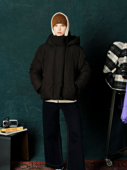EMERSON WOMEN’S PUFFER JACKET WITH DETACHABLE HOOD
