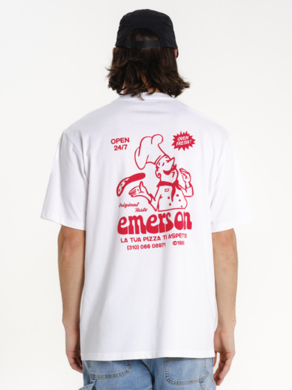 EMERSON PIZZA ΑΝΔΡΙΚΟ ΚΟΝΤΟΜΑΝΙΚΟ T-SHIRT