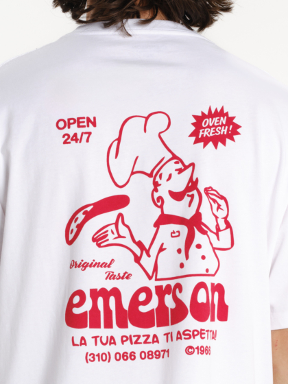 EMERSON PIZZA ΑΝΔΡΙΚΟ ΚΟΝΤΟΜΑΝΙΚΟ T-SHIRT