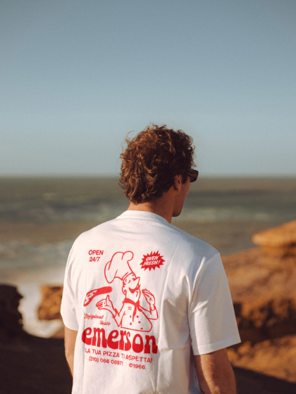 EMERSON PIZZA ΑΝΔΡΙΚΟ ΚΟΝΤΟΜΑΝΙΚΟ T-SHIRT