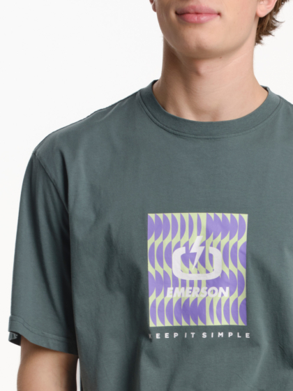 EMERSON LOGO ΑΝΔΡΙΚΟ ΚΟΝΤΟΜΑΝΙΚΟ T-SHIRT