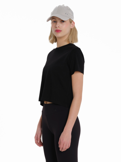 EMERSON SOLID WOMEN’S ΒΟΧΥ CROP SHORT SLEEVE T-SHIRT