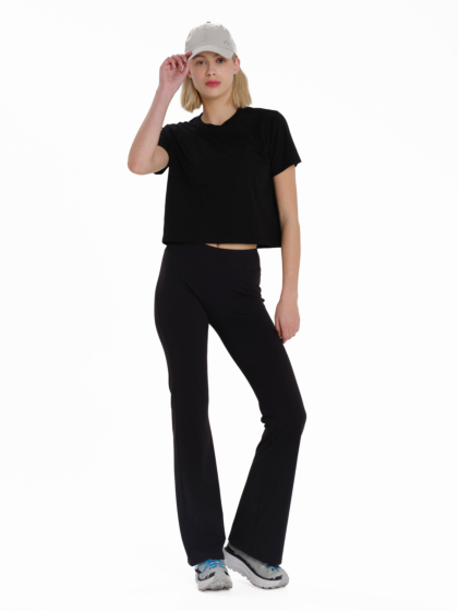 EMERSON SOLID WOMEN’S ΒΟΧΥ CROP SHORT SLEEVE T-SHIRT