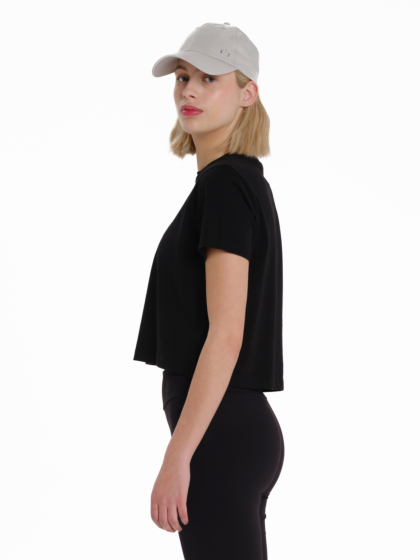 EMERSON SOLID WOMEN’S ΒΟΧΥ CROP SHORT SLEEVE T-SHIRT