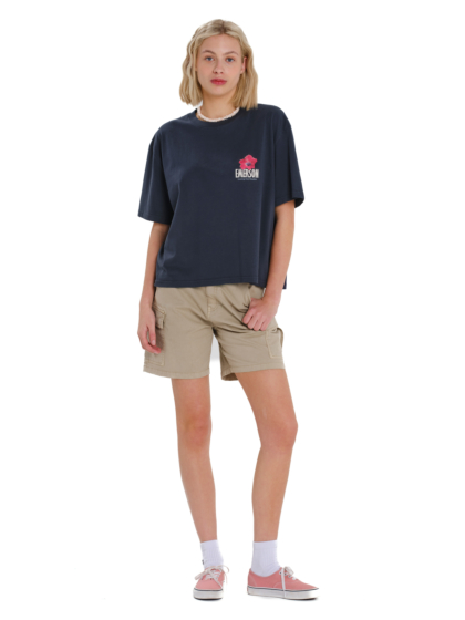 EMERSON ΓΥΝΑΙΚΕΙΟ BOXY ΚΟΝΤΟΜΑΝΙΚΟ T-SHIRT