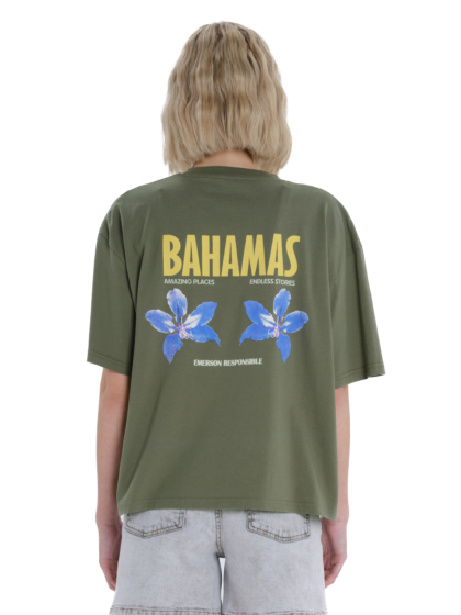 EMERSON ΓΥΝΑΙΚΕΙΟ BOXY ΚΟΝΤΟΜΑΝΙΚΟ T-SHIRT