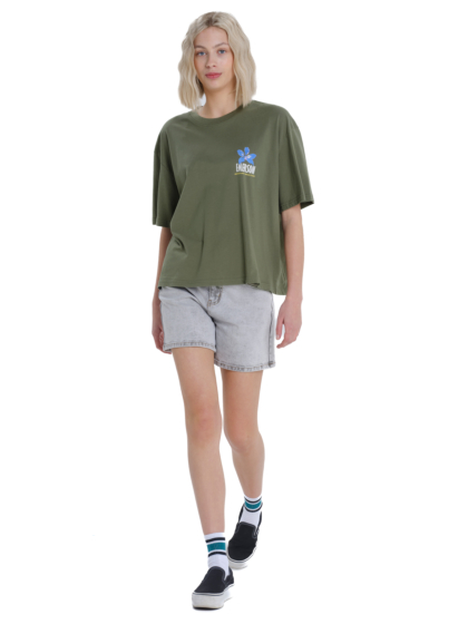 EMERSON ΓΥΝΑΙΚΕΙΟ BOXY ΚΟΝΤΟΜΑΝΙΚΟ T-SHIRT