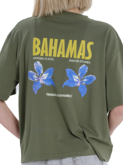 EMERSON ΓΥΝΑΙΚΕΙΟ BOXY ΚΟΝΤΟΜΑΝΙΚΟ T-SHIRT
