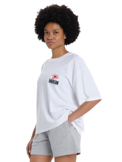 EMERSON ΓΥΝΑΙΚΕΙΟ BOXY ΚΟΝΤΟΜΑΝΙΚΟ T-SHIRT