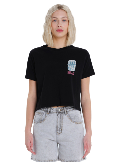 EMERSON SARDINE ΓΥΝΑΙΚΕΙΟ BOXY CROP ΚΟΝΤΟΜΑΝΙΚΟ TOP