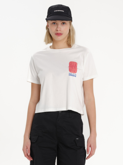 EMERSON SARDINE ΓΥΝΑΙΚΕΙΟ BOXY CROP ΚΟΝΤΟΜΑΝΙΚΟ TOP