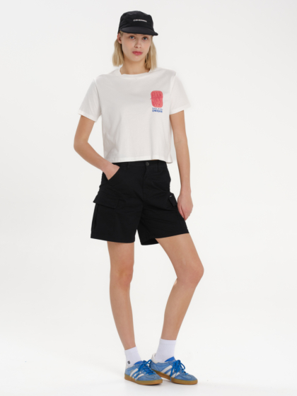 EMERSON SARDINE ΓΥΝΑΙΚΕΙΟ BOXY CROP ΚΟΝΤΟΜΑΝΙΚΟ TOP