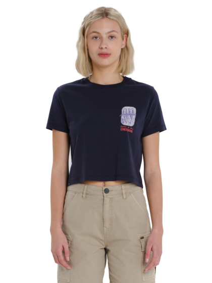 EMERSON SARDINE ΓΥΝΑΙΚΕΙΟ BOXY CROP ΚΟΝΤΟΜΑΝΙΚΟ TOP