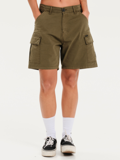 EMERSON WOMEN’S HALF-ELASTICATED CARGO SHORTS
