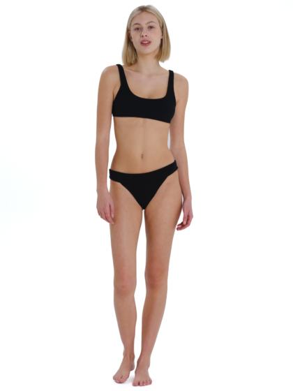 EMERSON RIB SCOOP BRALETTE WOMEN'S BIKINI SET