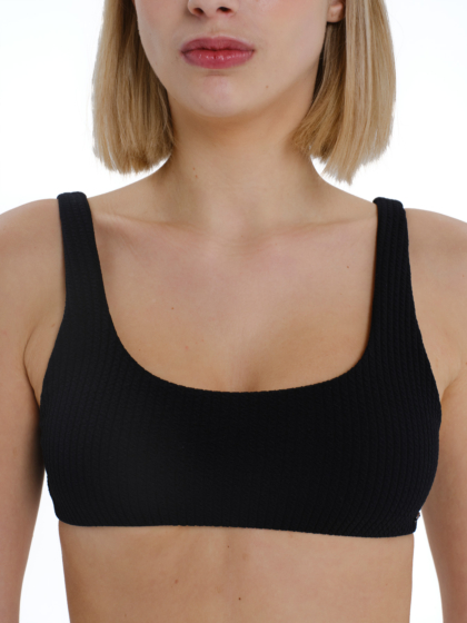EMERSON RIB SCOOP BRALETTE WOMEN'S BIKINI SET