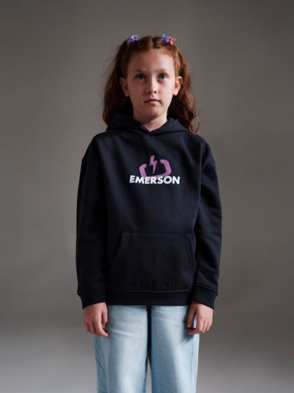 EMERSON KIDS CLASSIC LOGO PULLOVER HOODIE