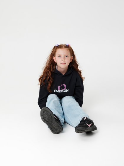 EMERSON KIDS CLASSIC LOGO PULLOVER HOODIE