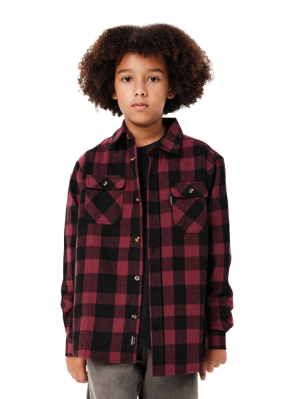 EMERSON KIDS CHECKERED FLANNEL SHIRT