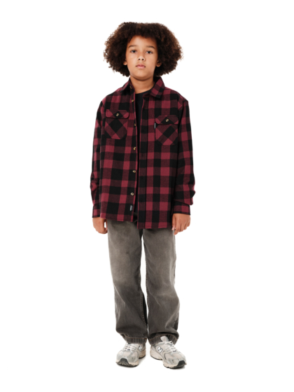 EMERSON KIDS CHECKERED FLANNEL SHIRT