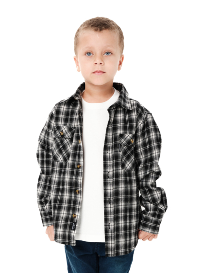 EMERSON KIDS CHECKERED FLANNEL SHIRT
