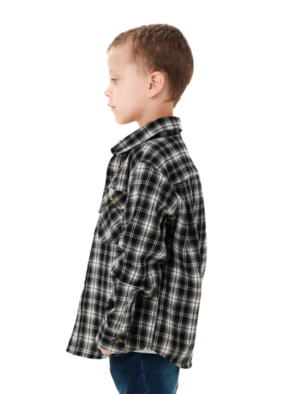 EMERSON KIDS CHECKERED FLANNEL SHIRT