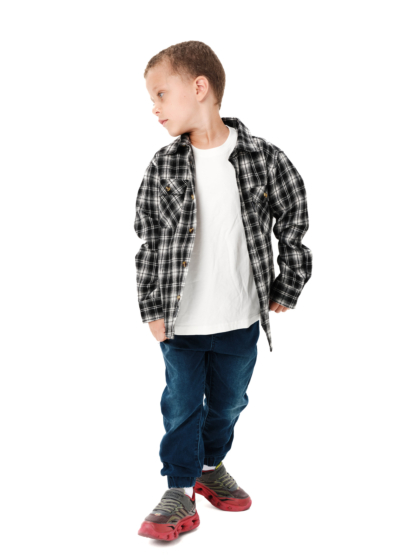 EMERSON KIDS CHECKERED FLANNEL SHIRT