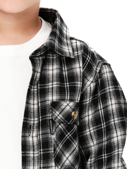EMERSON KIDS CHECKERED FLANNEL SHIRT