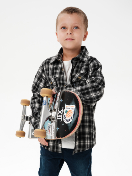 EMERSON KIDS CHECKERED FLANNEL SHIRT
