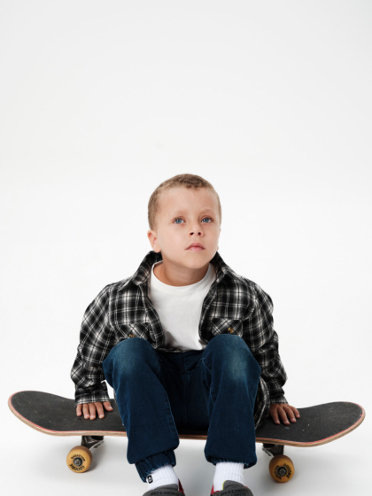 EMERSON KIDS CHECKERED FLANNEL SHIRT