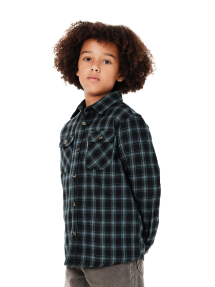 EMERSON KIDS CHECKERED FLANNEL SHIRT