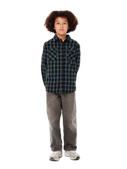 EMERSON KIDS CHECKERED FLANNEL SHIRT