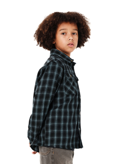 EMERSON KIDS CHECKERED FLANNEL SHIRT