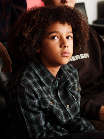 EMERSON KIDS CHECKERED FLANNEL SHIRT